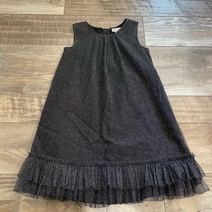 Black/graphite sparkle shift dress